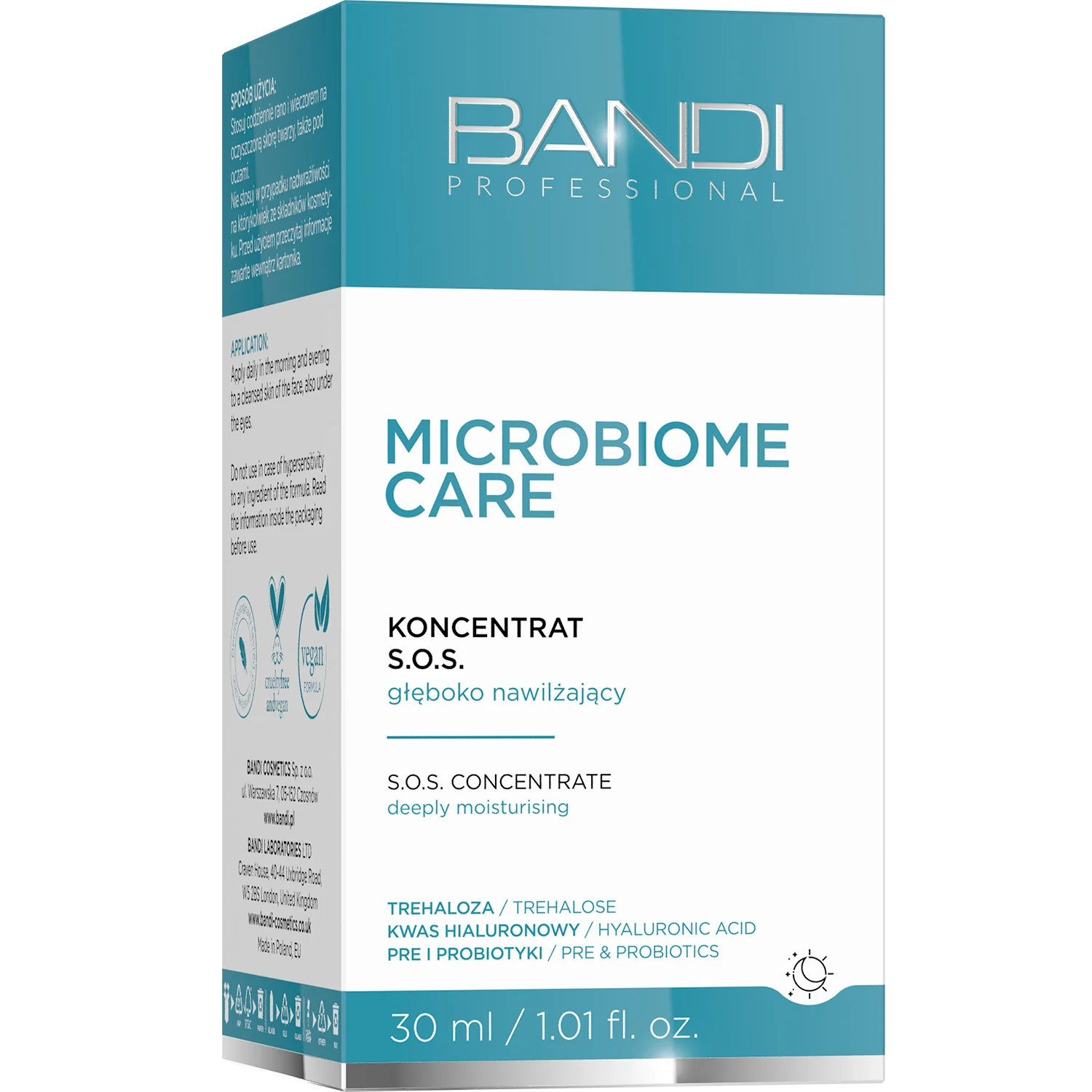 Bandi Microbiome Care koncentrat S.O.S głęboko nawilżający, 30 ml