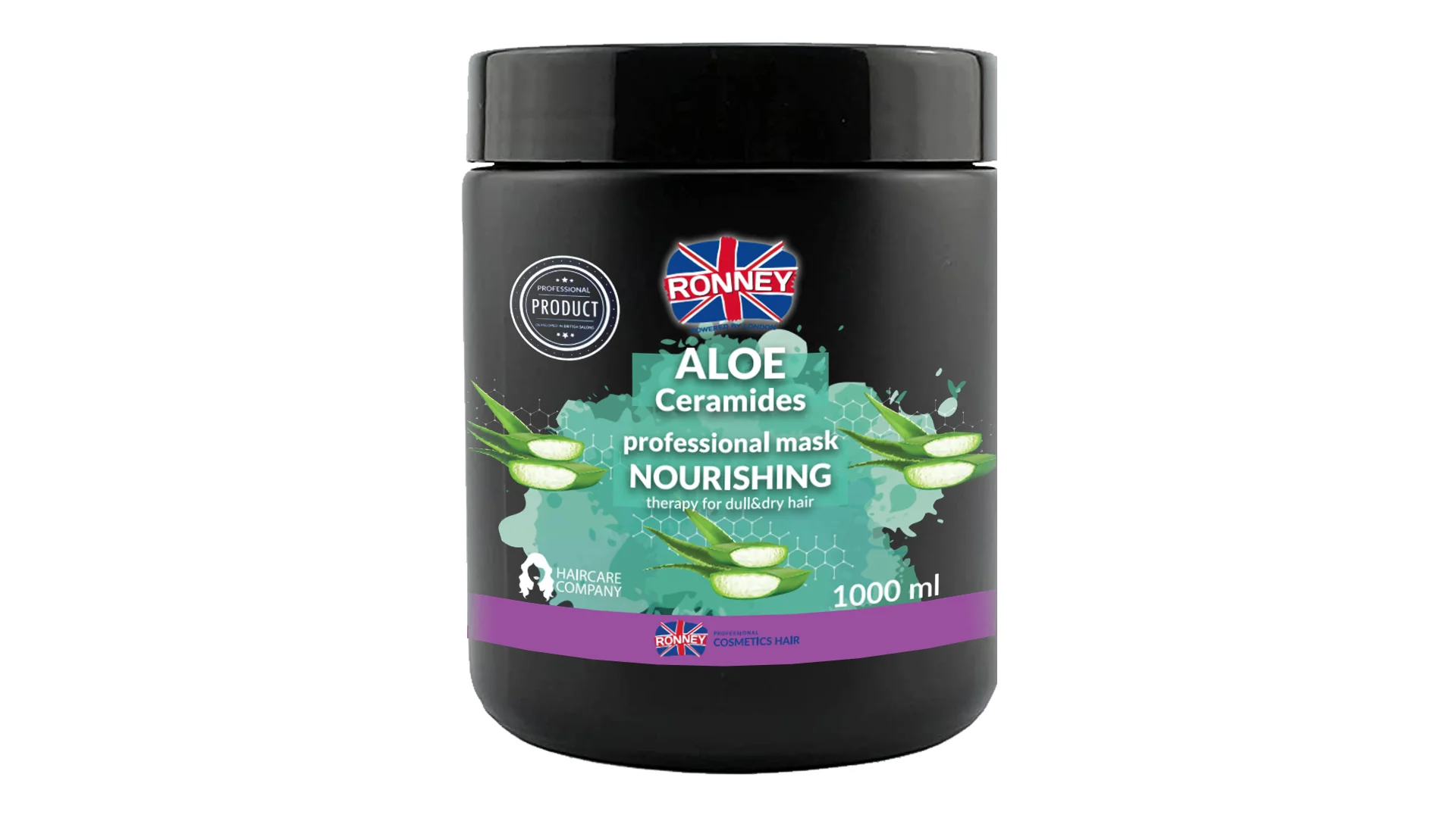 RONNEY Professional Aloe Ceramides Mask Nourishing maska do włosów suchych i matowych, 1000 ml