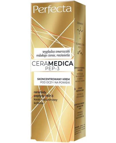 Perfecta Ceramedica PEP-3 skoncentrowany krem pod oczy i na powieki, 15 ml