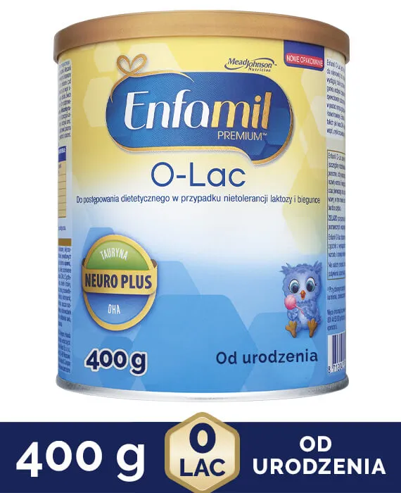 Enfamil O-Lac, mleko bez laktozy dla niemowląt, 400 g
