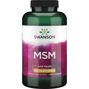 Swanson MSM, 0,5 g, suplement diety, 250 kapsułek 