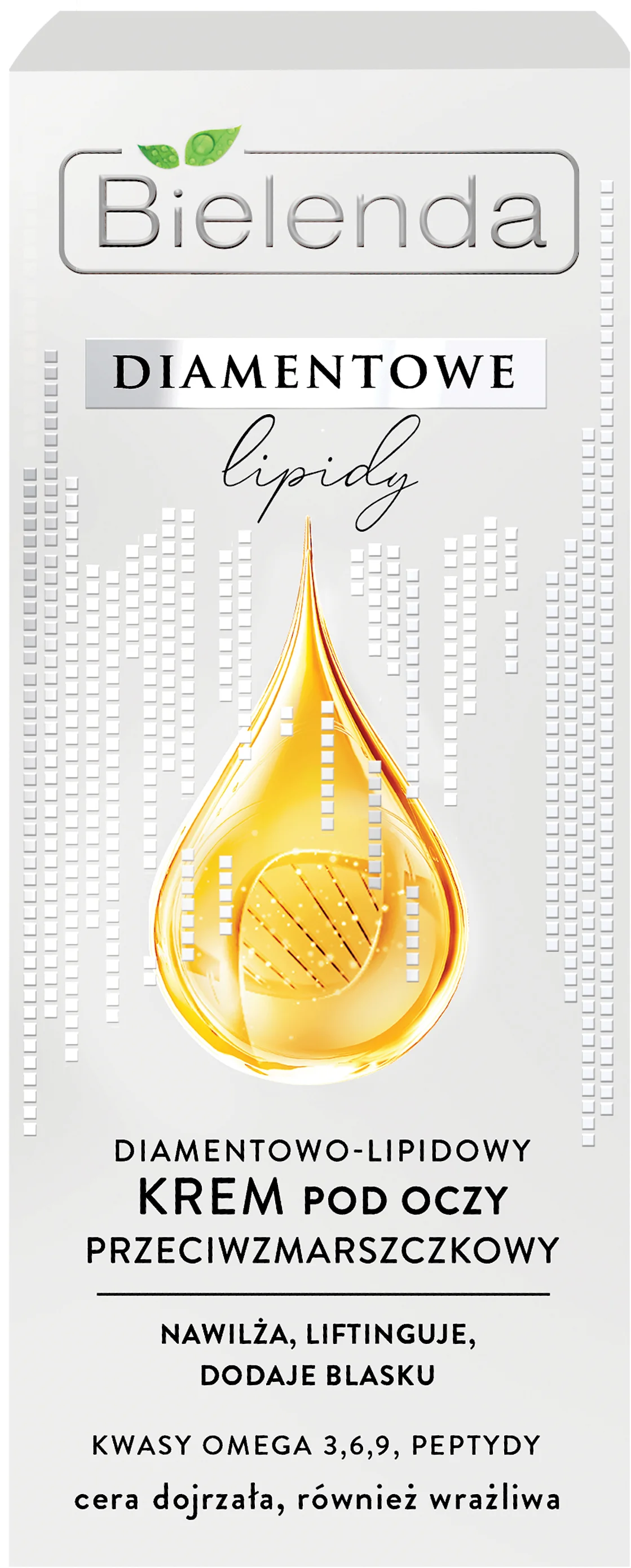 Bielenda Diamentowe Lipidy lipidowy krem przeciwzmarszczkowy pod oczy, 15 ml