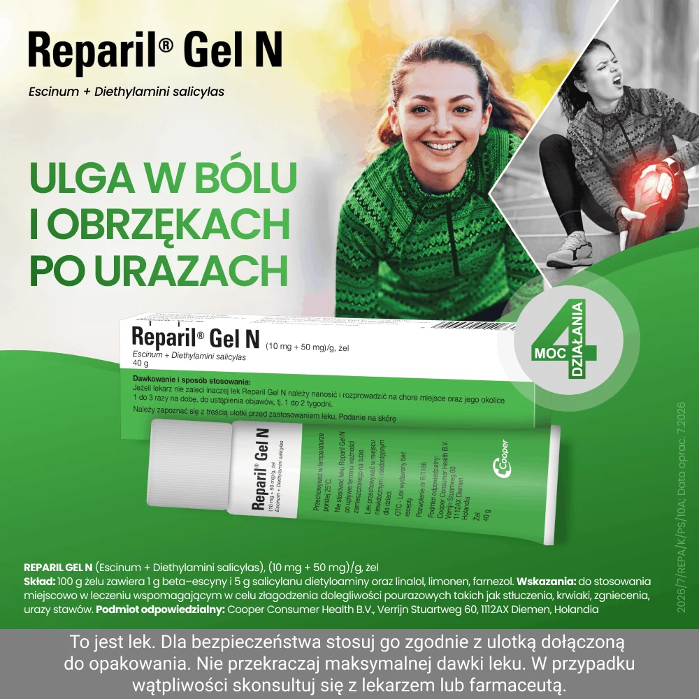 Reparil Gel N (10 mg + 50 mg )/g, żel, 40 g