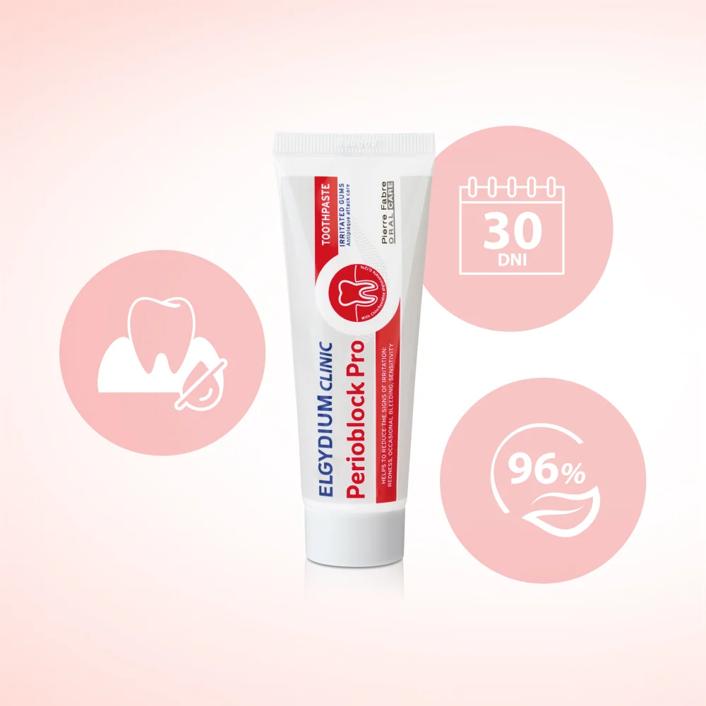Elgydium Clinic Perioblock Pro pasta do zębów, 50 ml