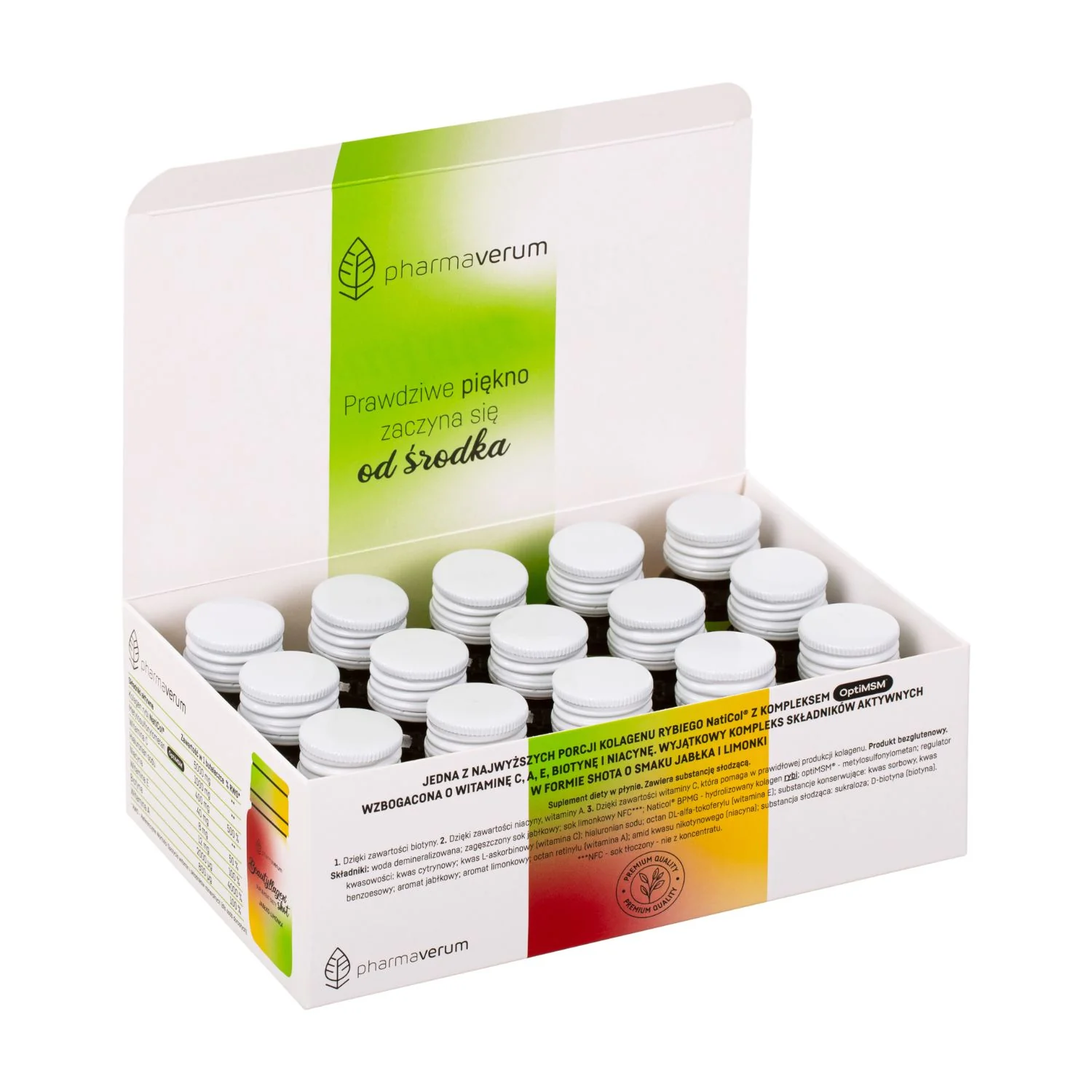 Beautyllagen® Shot Jabłko-Limonka płyn, 15 x 30 ml