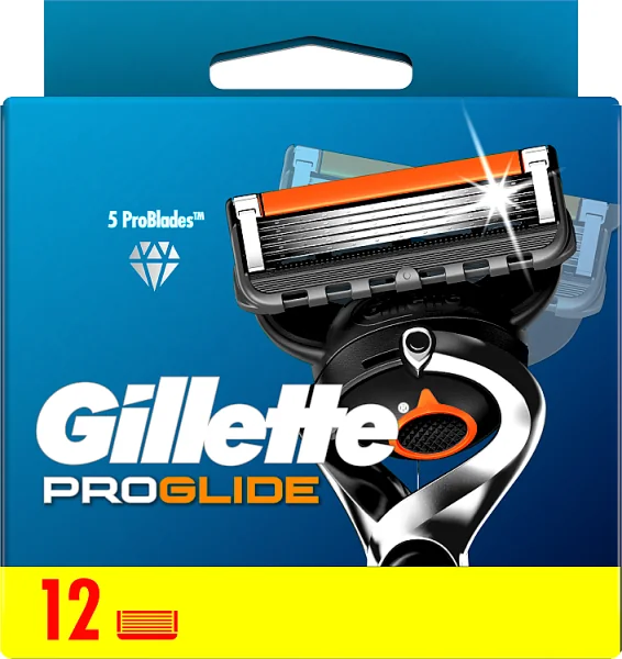 Gillette ProGlide ostrza wymienne do maszynki do golenia dla mężczyzn, 12 sztuk