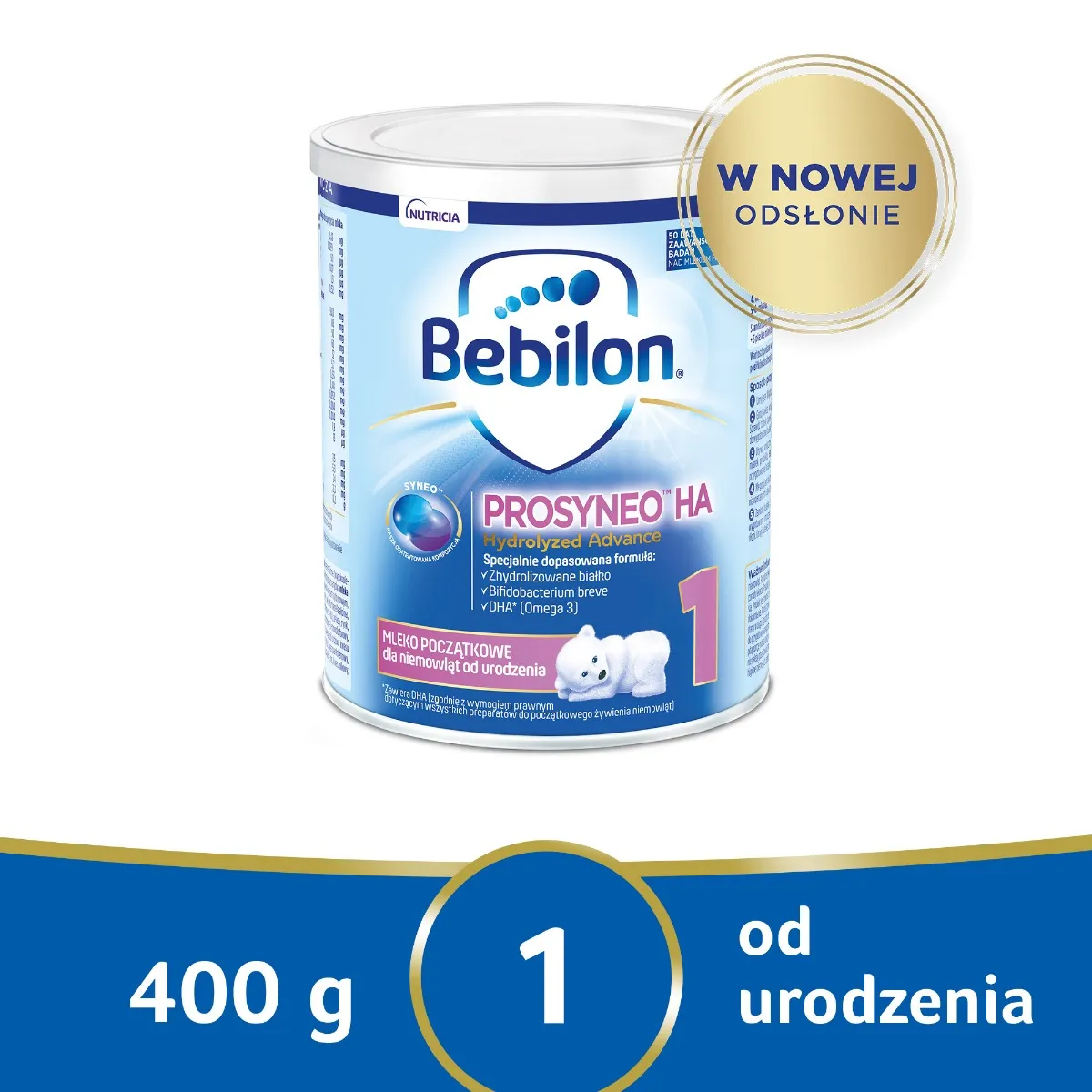 Bebilon Prosyneo HA 1, specjalistyczne mleko początkowe od urodzenia, 400 g 