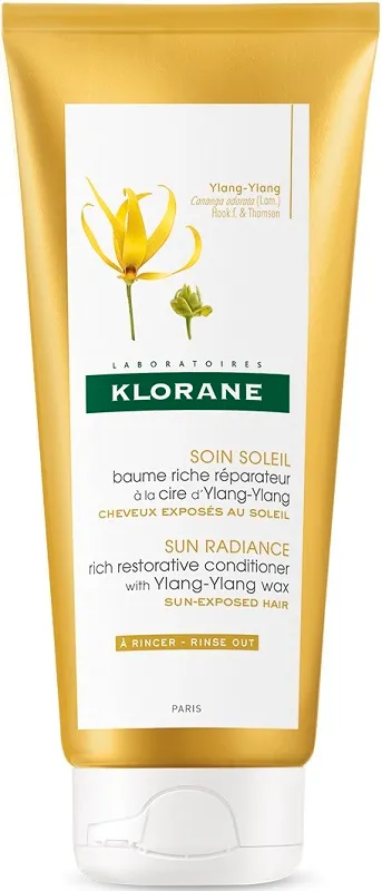 Klorane, balsam regenerujący do włosów na bazie wosku ylang ylang, 200 ml