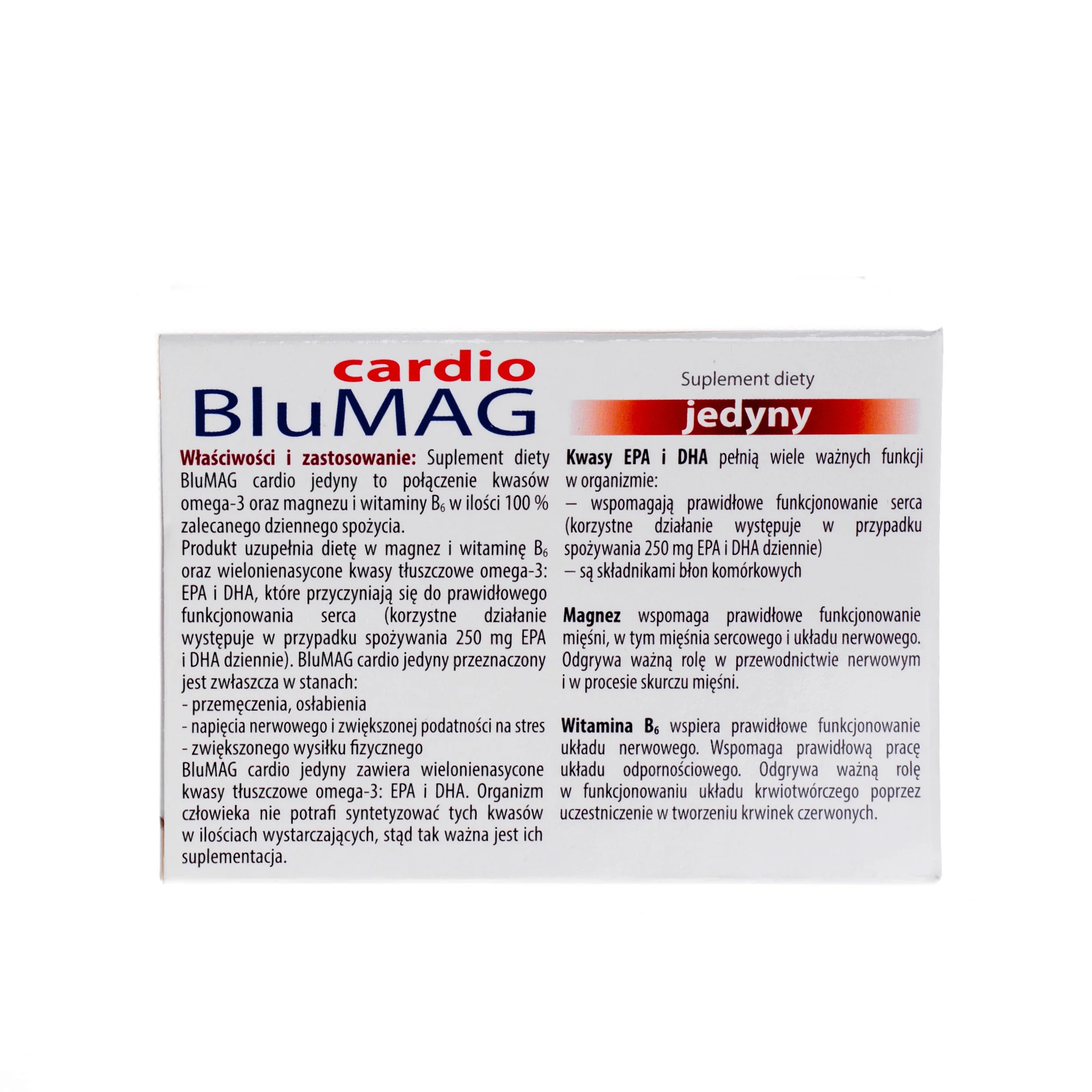 Blumag Cardio Jedyny 30 kapsułek miękkich