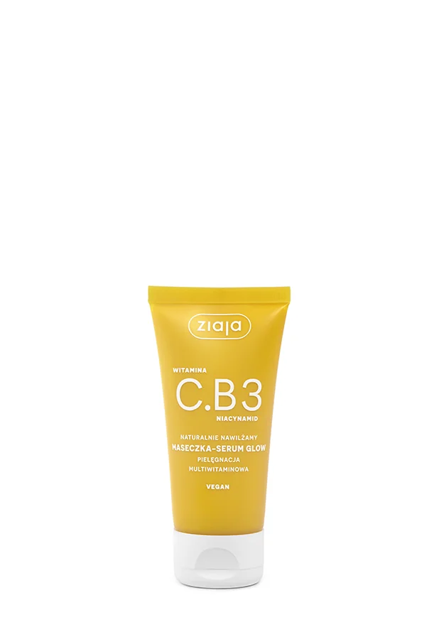Ziaja Witamina C.B3 niacynamid naturalnie nawilżamy maseczka-serum glow, 50 ml