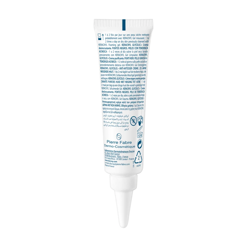Ducray Keracnyl Glycolic+ krem odblokowujący, 30ml