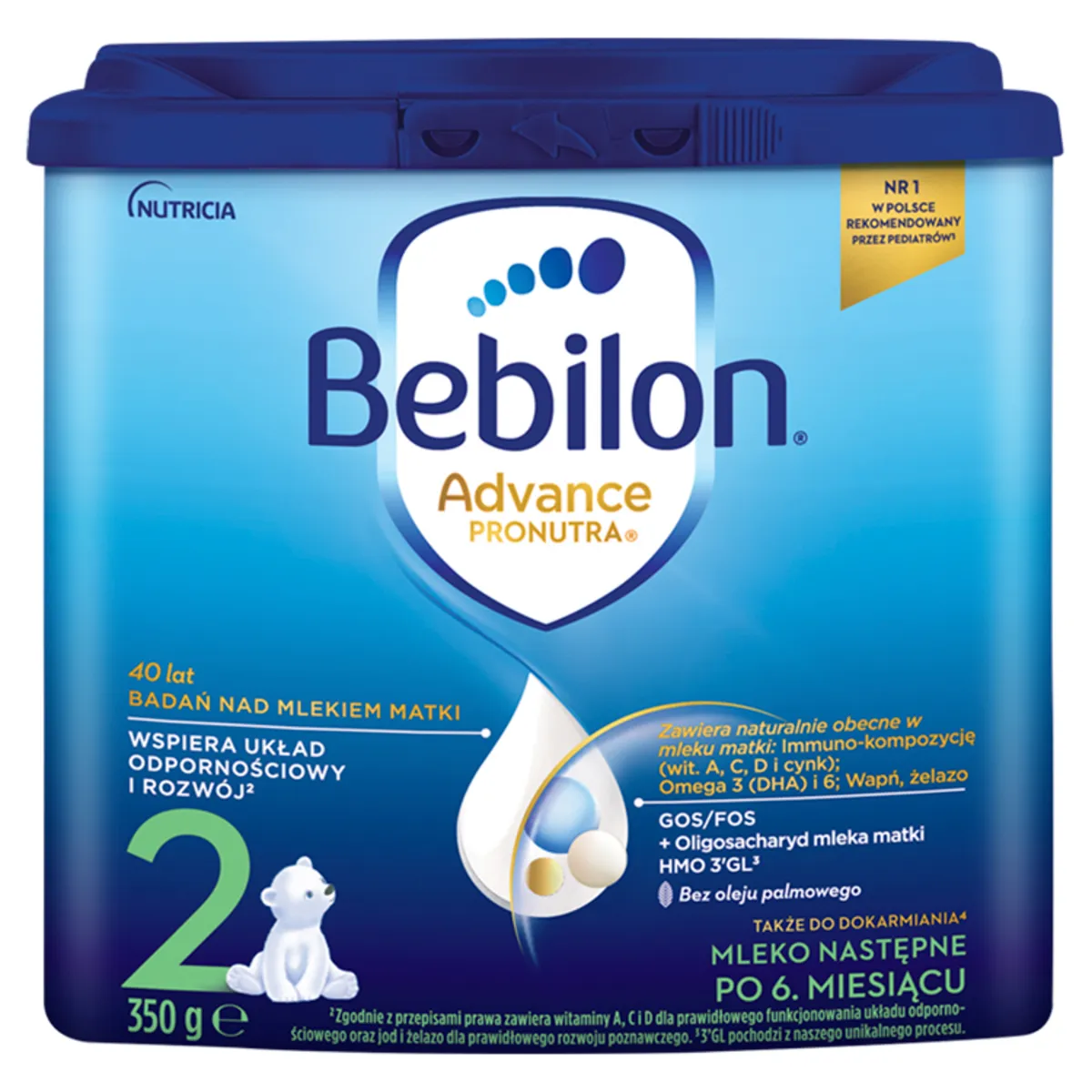 Bebilon 2 Pronutra Advance Mleko następne, powyżej 6. miesiąca życia, 350g 