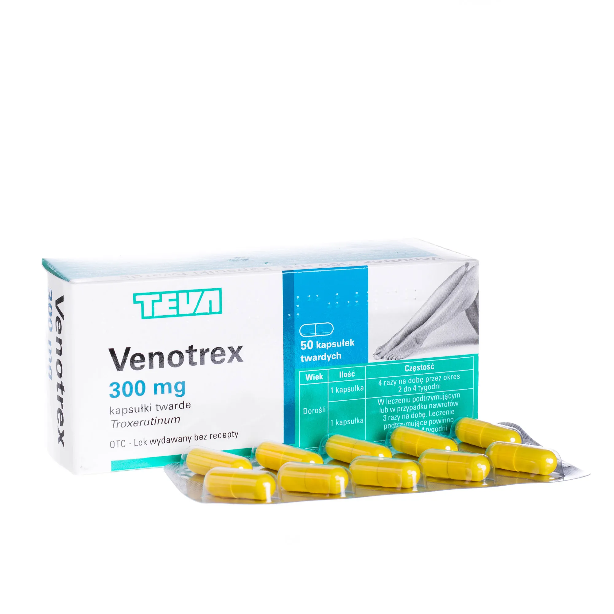 Venotrex 300 mg, 50 kapsułek twardych