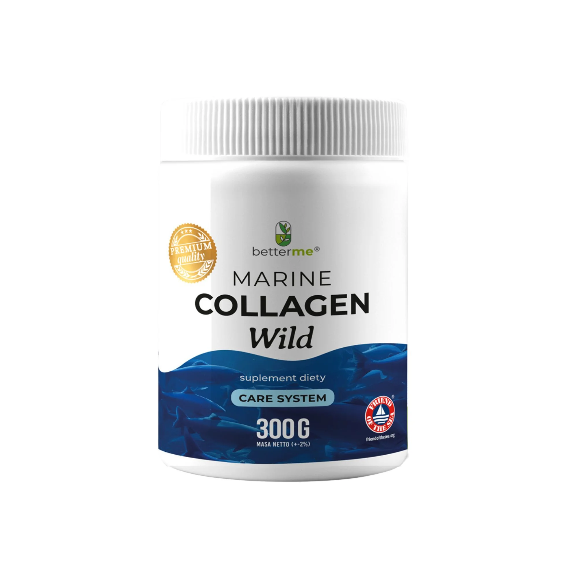 BetterMe Marine Collagen Wild kolagen z dziko żyjących dorszy, 300 g