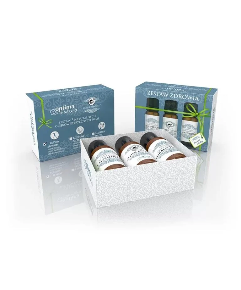 Optima Natura Aromaterapia Zestaw zdrowia olejki eteryczne, 3 x 10 ml