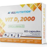 Allnutrition Witamina D3 2000, suplement diety, 60 kapsułek