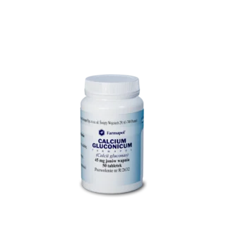Calcium Gluconium Farmapol 45 mg jonów wapnia, 50 tabletek