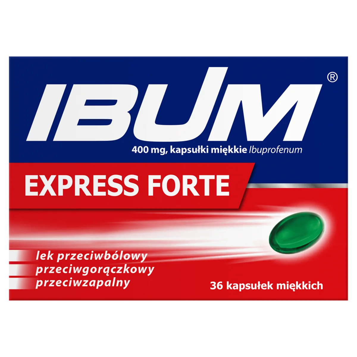 Ibum Express Forte 400 mg, 36 kapsułek miękkich