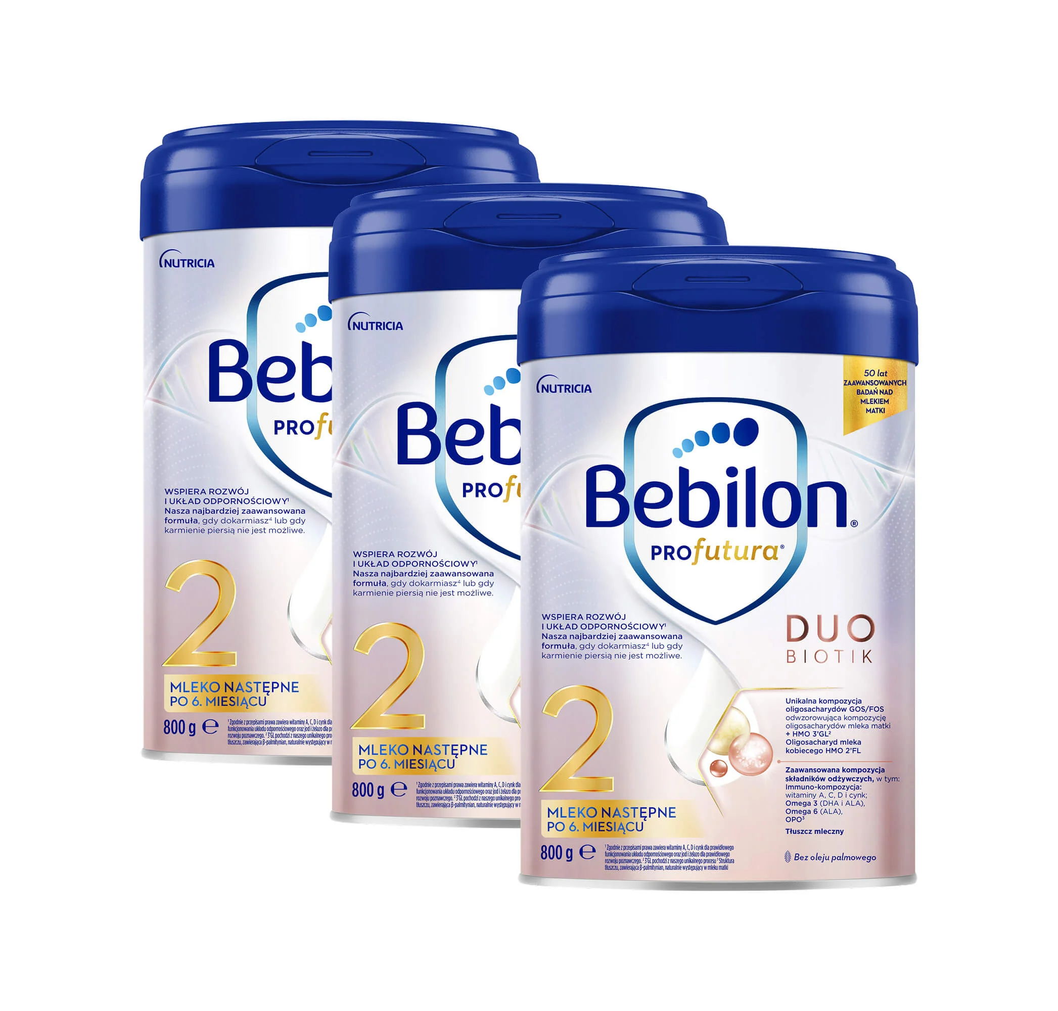 Bebilon Profutura DuoBiotik 2 800g mleko następne po 6. miesiącu,  3 x 800 g