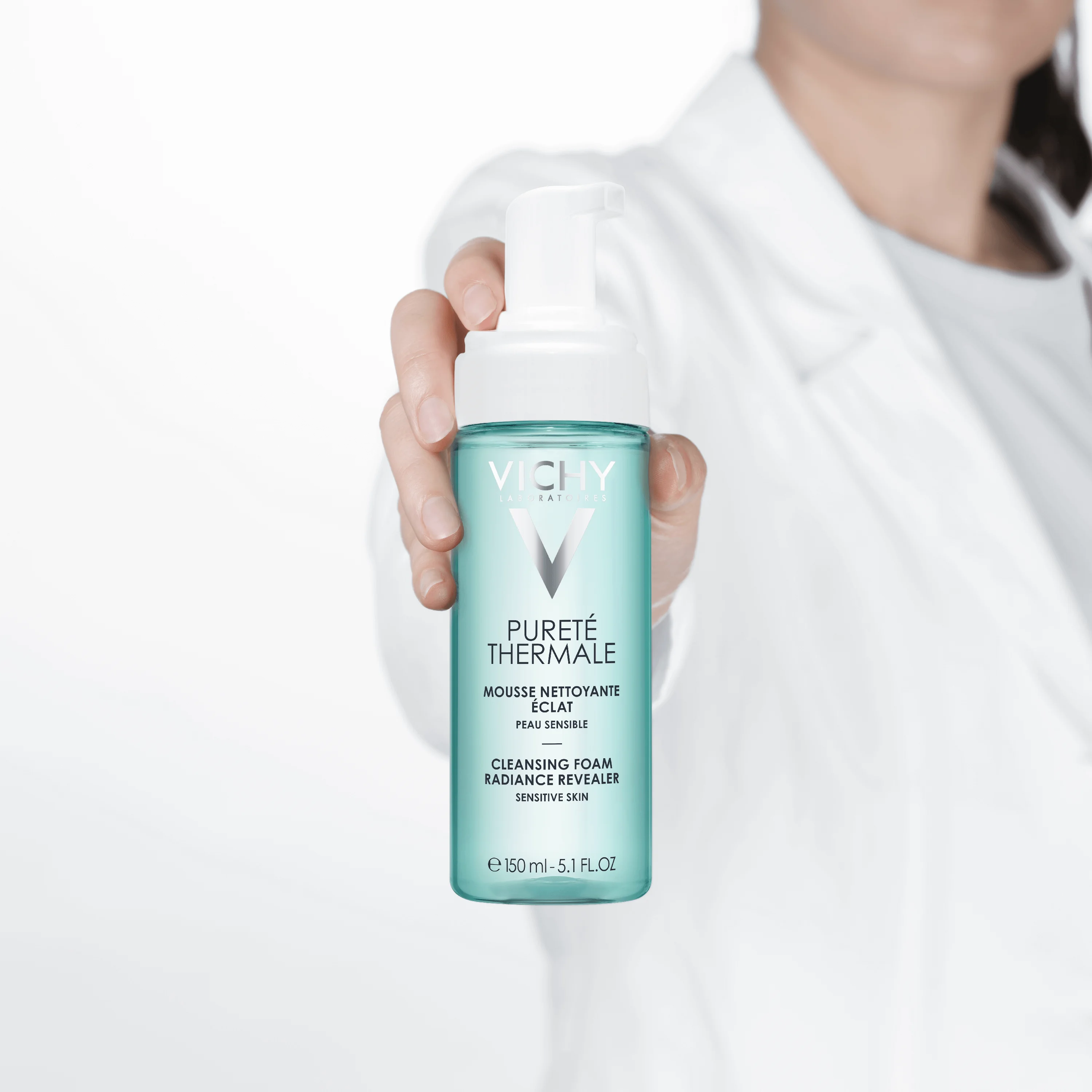 Vichy Purete Thermale oczyszczająca pianka przywracająca blask, 150 ml