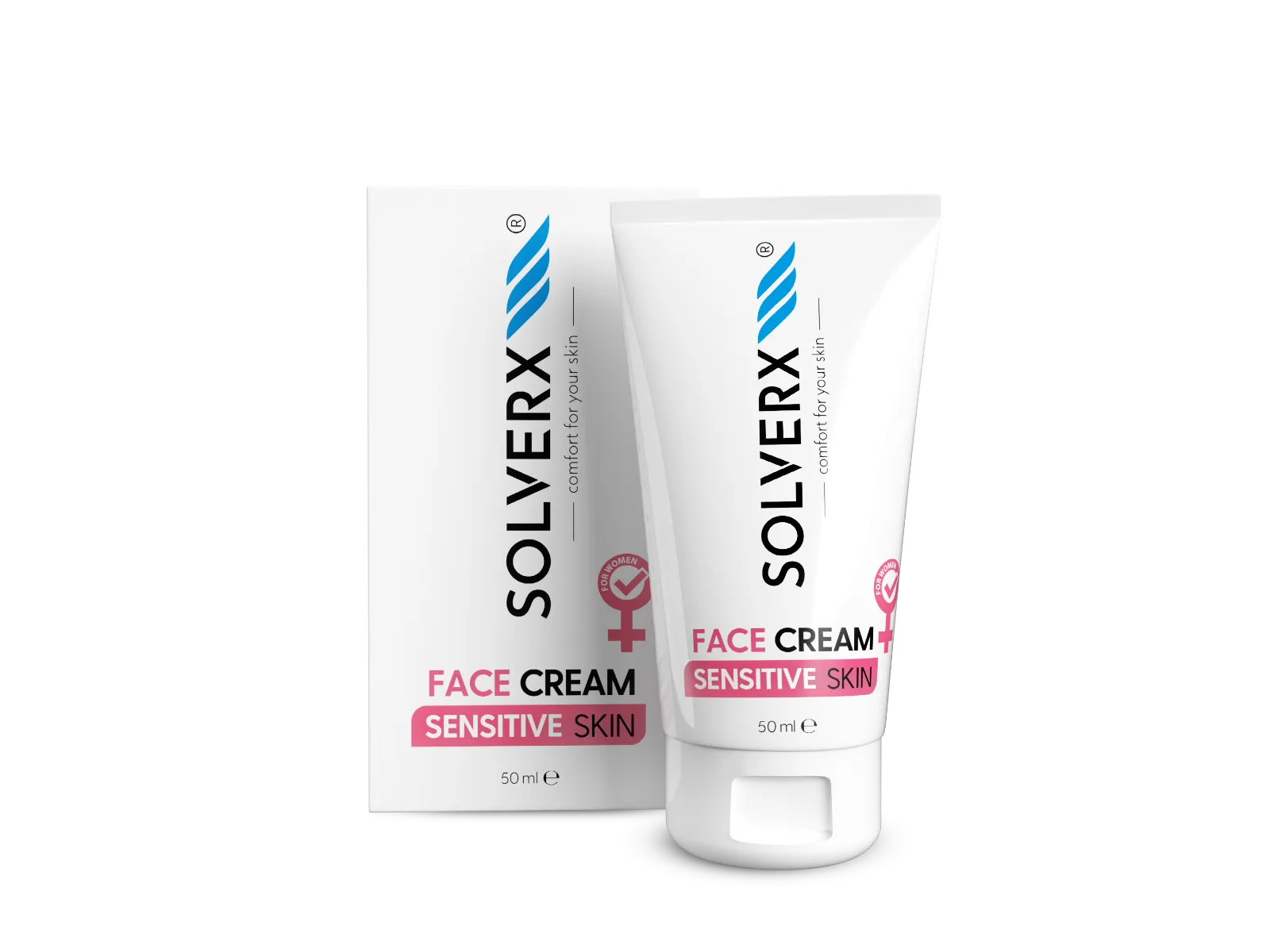 Solverx Sensitive Skin krem do twarzy dla kobiet, 50 ml
