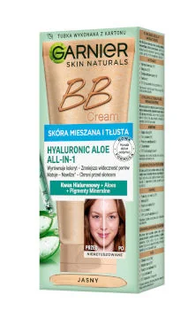 Garnier Nawilżający krem BB do skóry mieszanej i tłustej Jasny Garnier Nawilżający krem BB do skóry mieszanej i tłustej Jasny