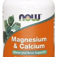 Now Food, Magnesium + Calcium + D3 + Cynk, suplement diety, 100 tabletek