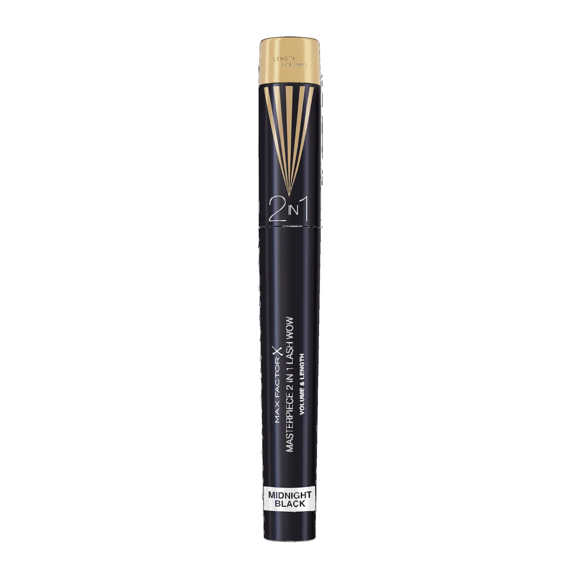 Max Factor Masterpiece 2in1 Lash Wow maskara, Midnight Black, 7 ml