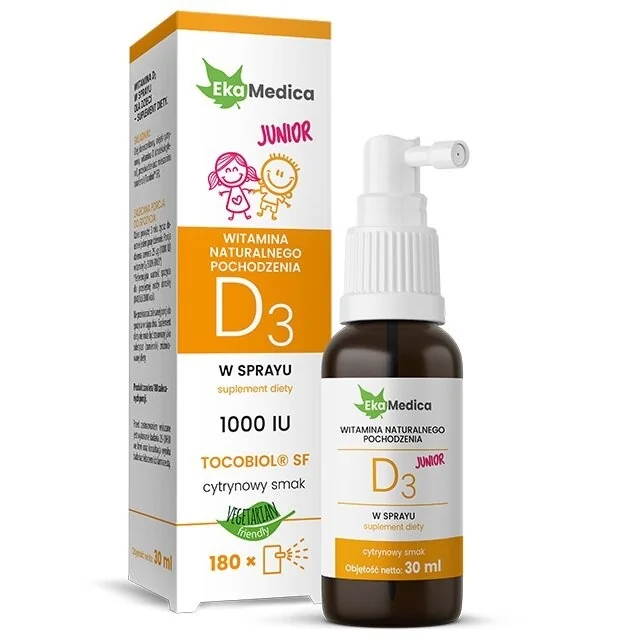 EkaMedica junior  witamina D3 spray, 30ml