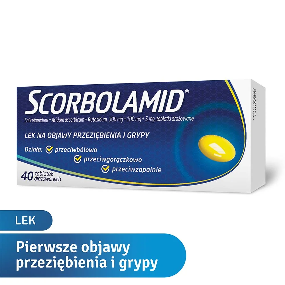Scorbolamid 300 mg + 100 mg  + 5 mg 40 tabletek