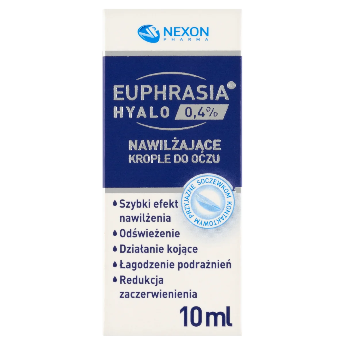 Euphrasia Hyalo 0,4% ,nawilżające krople do oczu, 10 ml