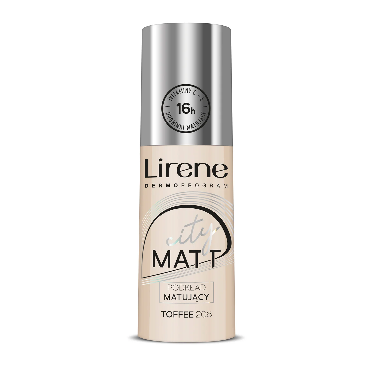 Lirene City Matt podkład matujący nr 208 Toffee, 30 ml