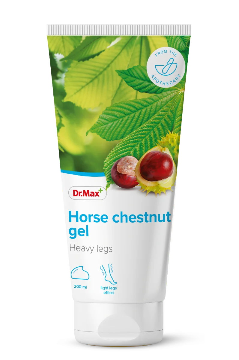 Horse chestnut gel Dr. Max Żel z kasztanowcem, arniką i mentolem na zmęczone nogi, 200 ml