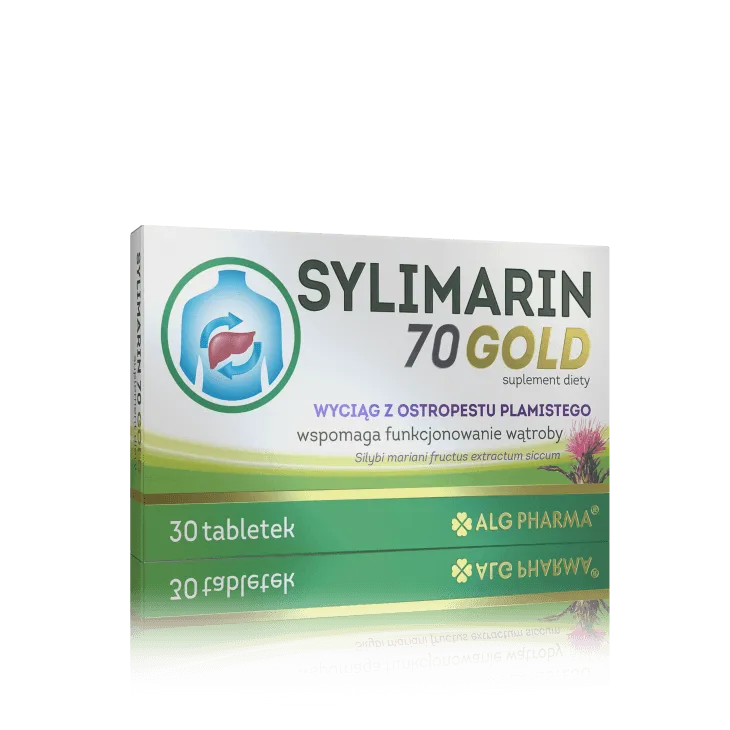 Sylimarin 70 Gold, suplement diety, 30 tabletek powlekanych