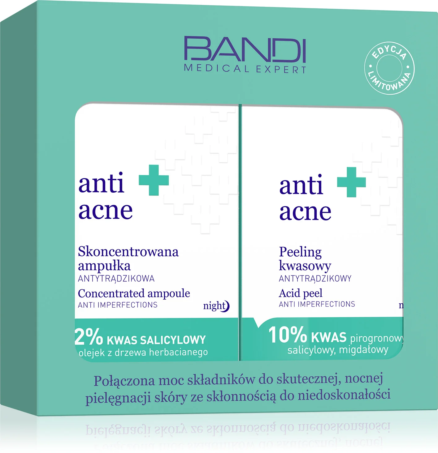 Bandi Medical Expert Anti-Acne Zestaw skoncentrowana ampułka, 30 ml + peeling kwasowy, 30 ml