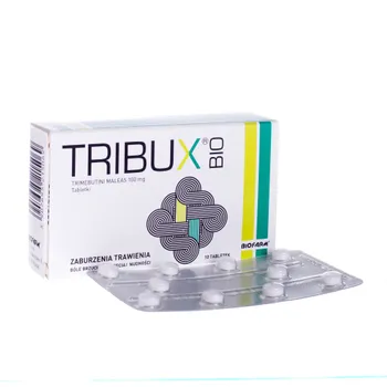Tribux Bio, trimebutini maleas 100 mg, 10 tabletek 