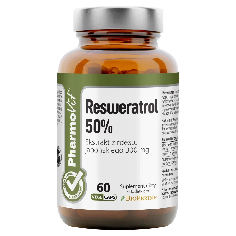 Pharmovit Resweratrol 50% suplement diety, 60 kapsułek