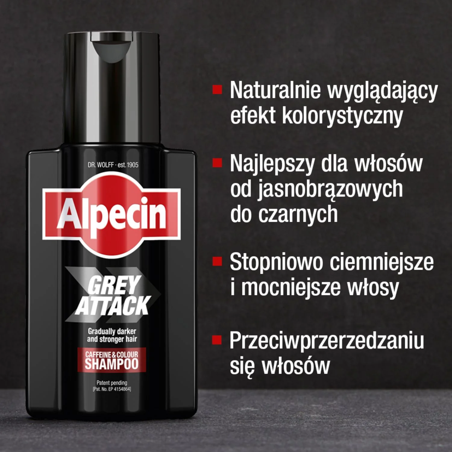 Alpecin Grey Attack szampon przeciw siwym włosom, 200 ml