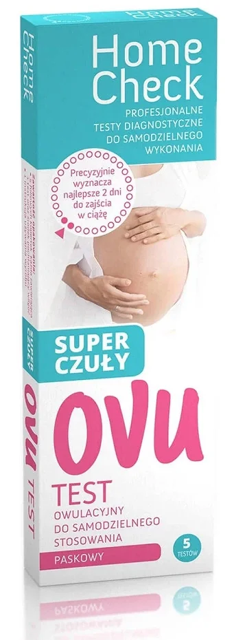 Milapharm Home Check OVU test owulacyjny super czuły LH paskowy, 1 sztuka