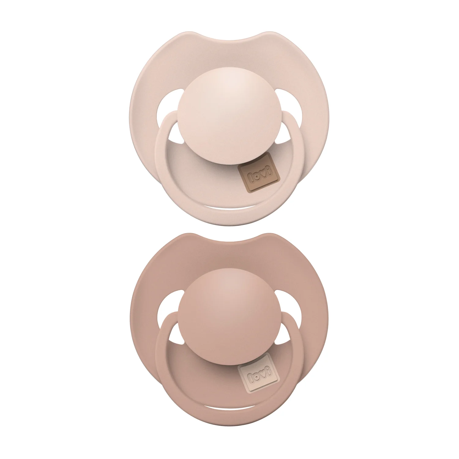 Lovi Prime smoczek silikonowy dynamiczny Nude/Blush, 6-18 m, 2 szt.