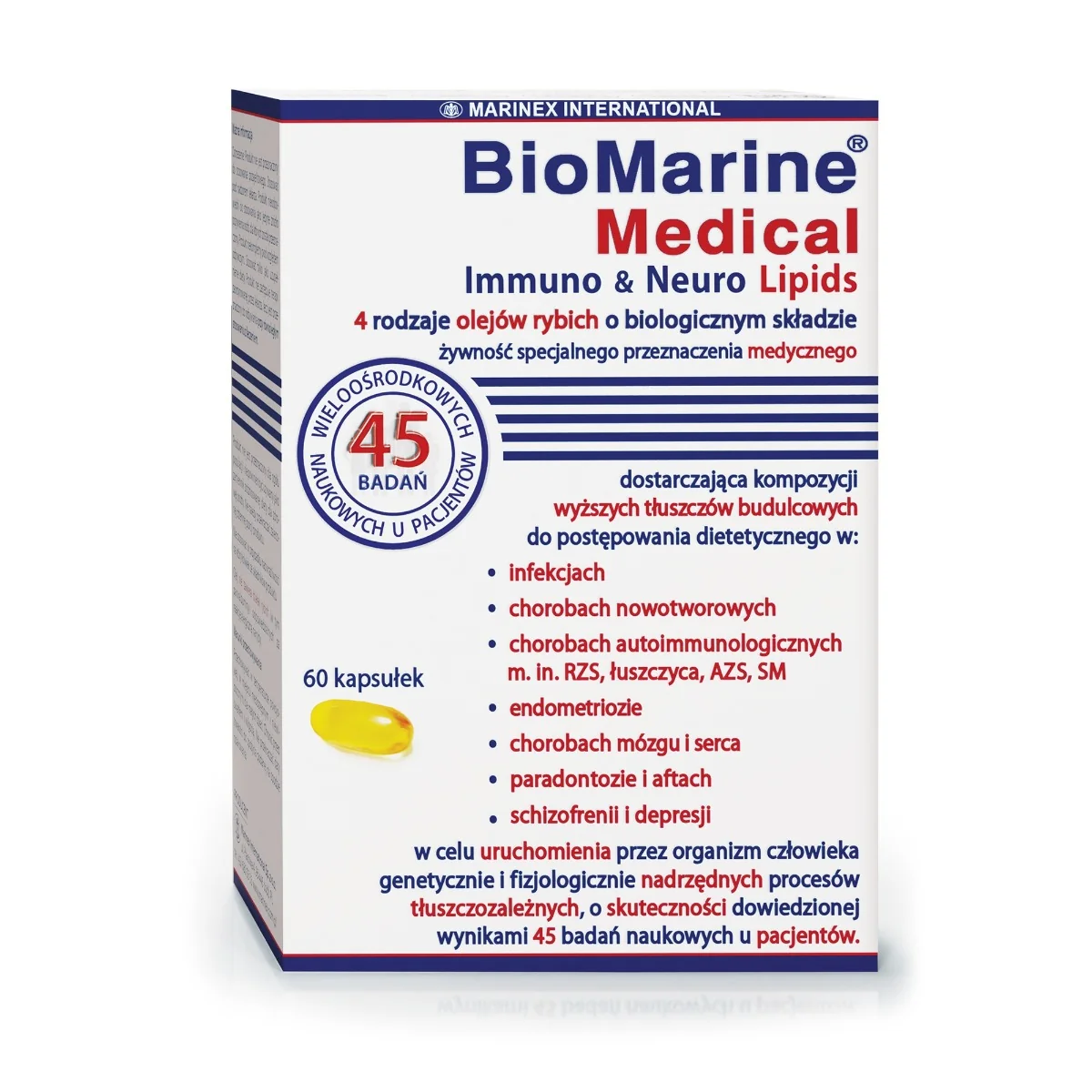 Biomarine Medical Immuno & Neuro Lipids 60 kapsułek