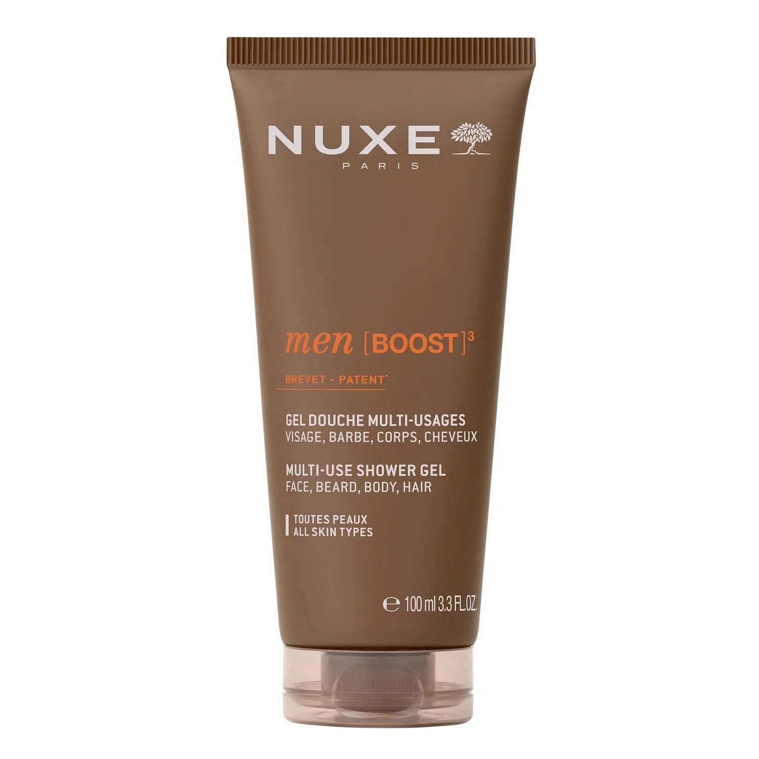 Nuxe Men Boost Zestaw serum, 30 ml + żel, 50 ml + żel pod prysznic, 100 ml + kosmetyczka