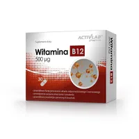 Activlab Pharma Witamina B12 500 µg, suplement diety, 30 kapsułek               