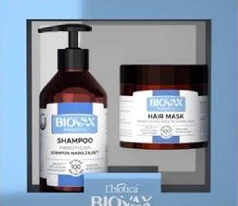 Biovax Prebiotic zestaw kosmetyków: prebiotyczny szampon nawilżający + maska intensywnie regenerująca, 200 ml + 250 ml