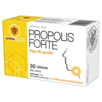 Propolis Forte, suplement diety, smak pomarańczowy, 30 tabletek do ssania