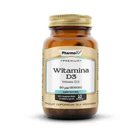 Premium Witamina D3 Pharmovit, suplement diety, 60 kapsułek