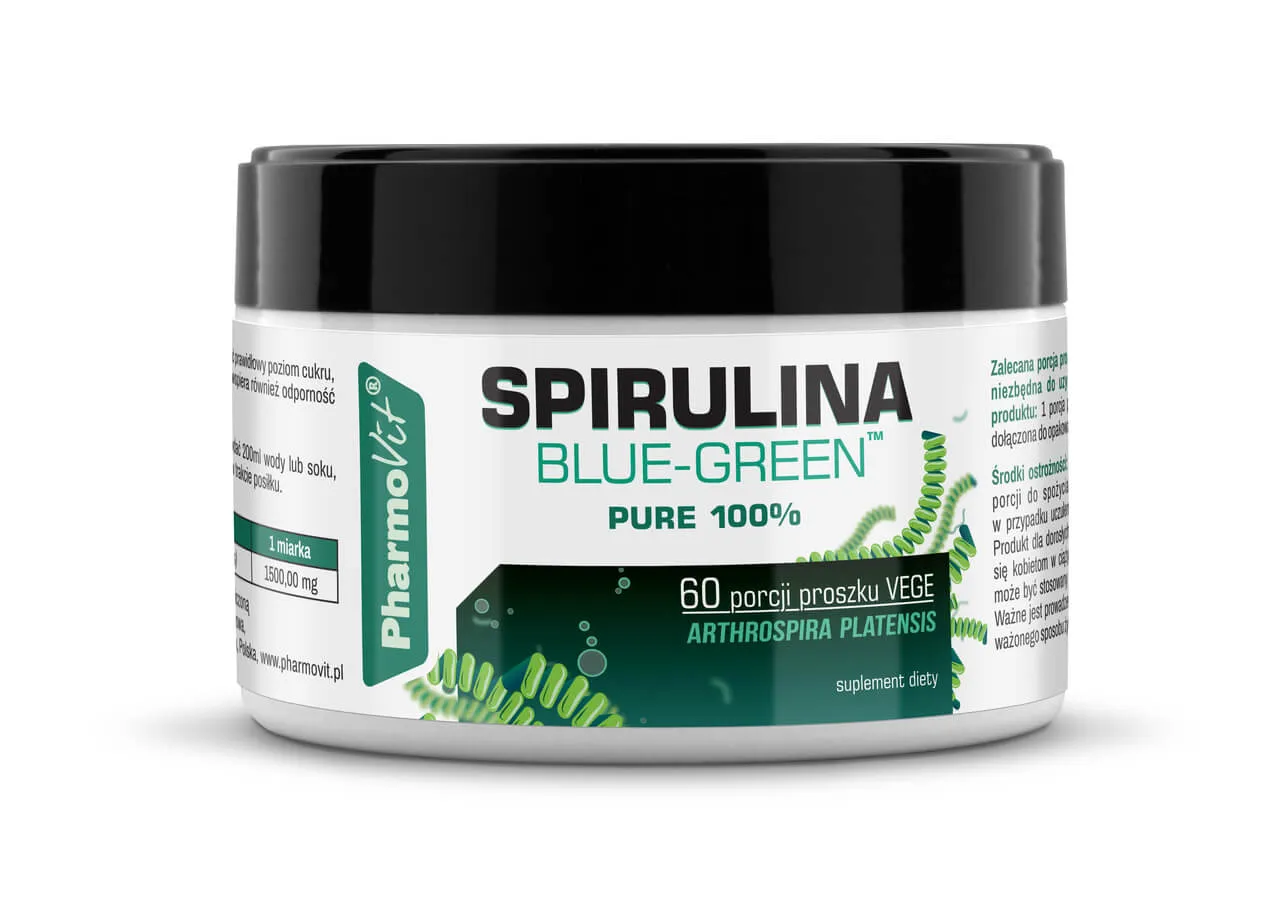 Spirulina Blue-Green Pharmovit, suplement diety, 90g