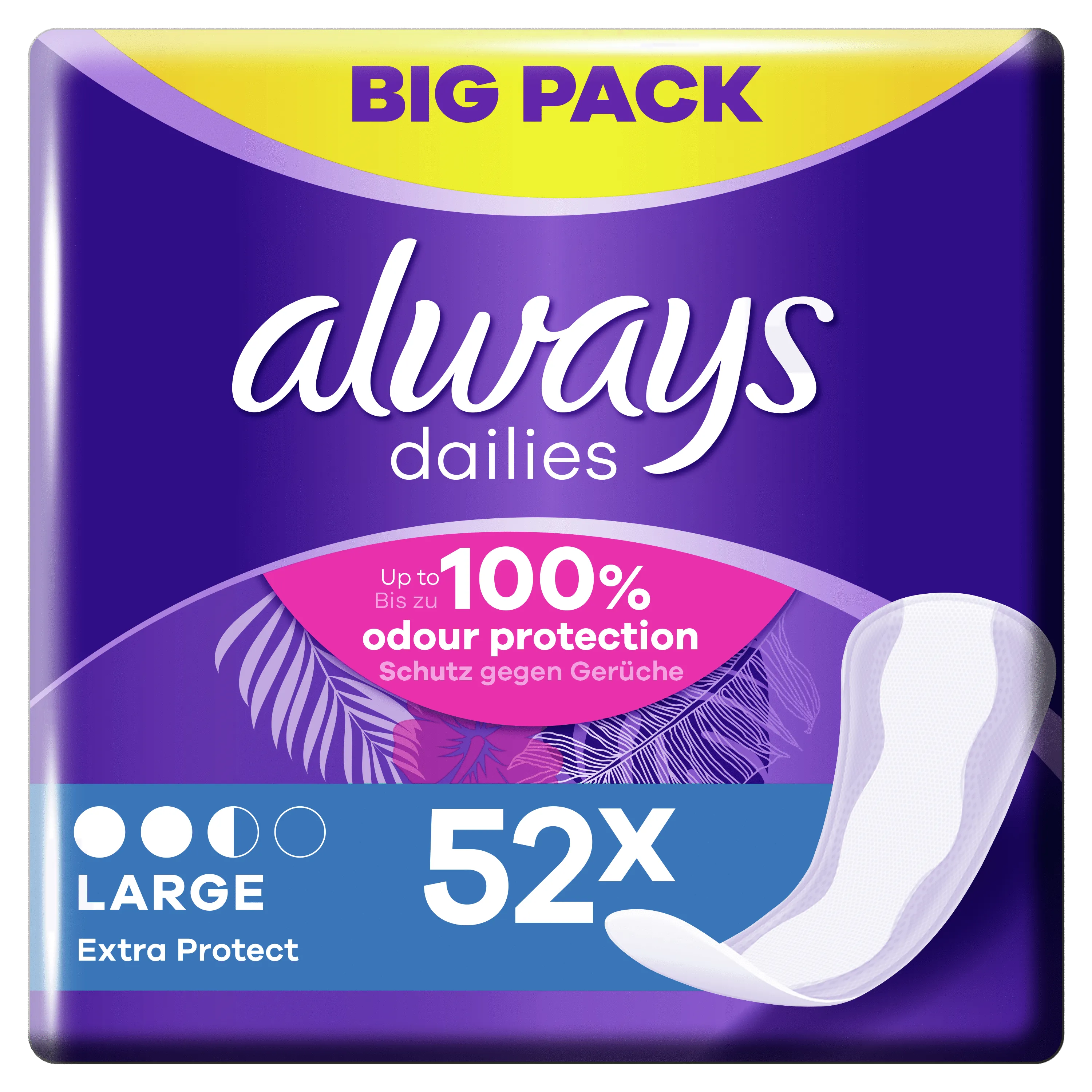 Always Dailies Extra Protect Large wkładki higieniczne, 52 szt.