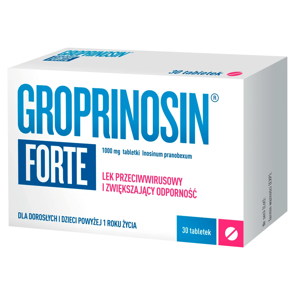 Groprinosin Forte 1000mg, 30 tabletek