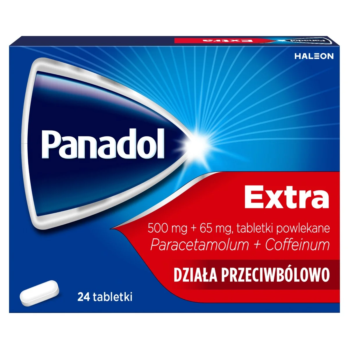 Panadol Extra 500 mg + 65 mg 24 tabletki powlekane